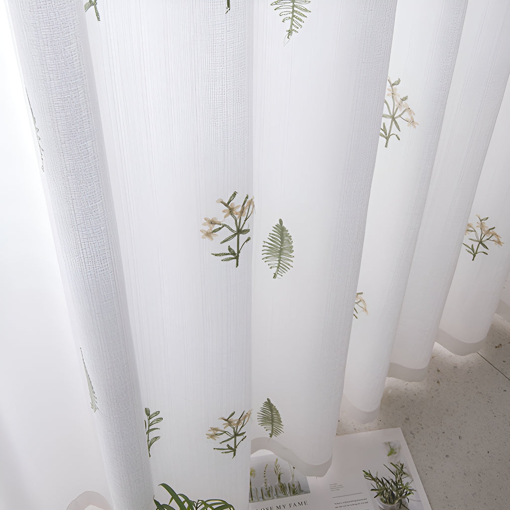 Thick, opaque lace curtains with heat insulation, sun protection, and day and night privacy protection 790257306629
