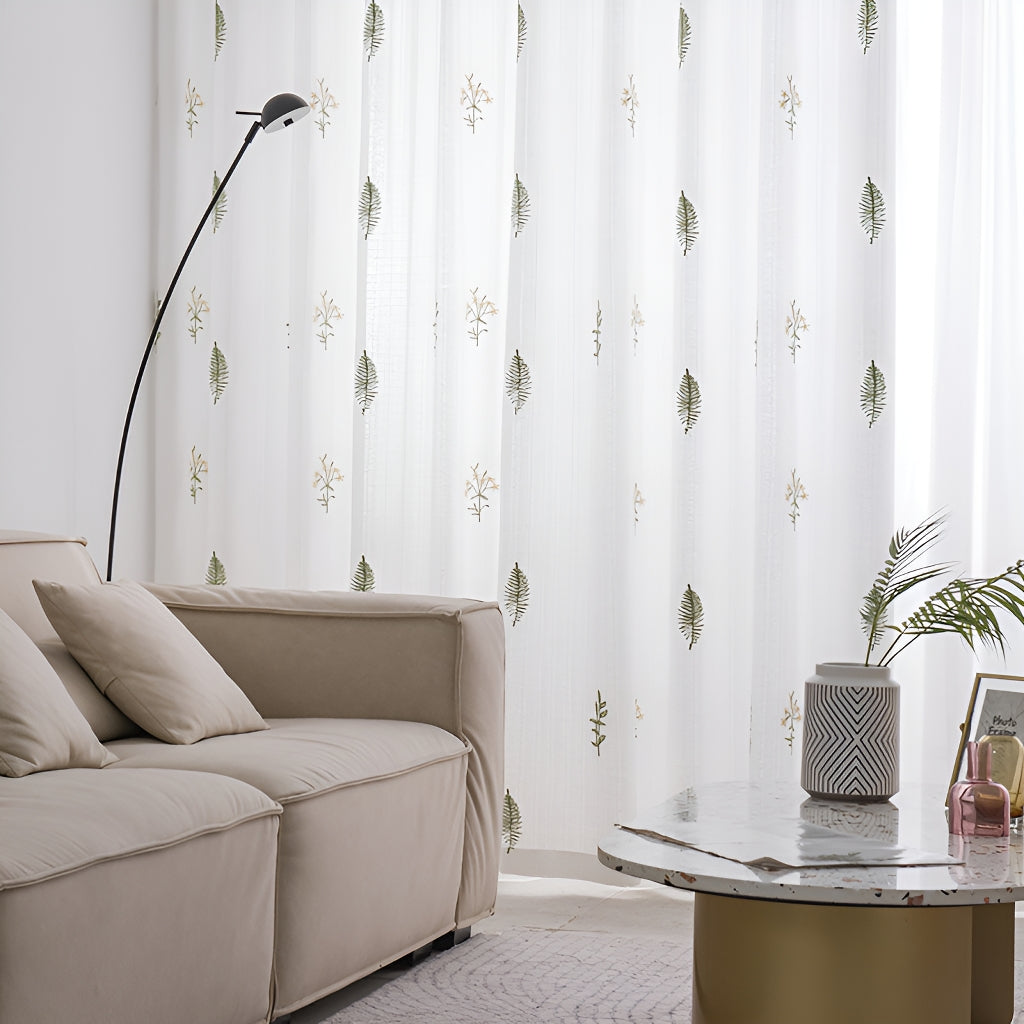 Thick, opaque lace curtains with heat insulation, sun protection, and day and night privacy protection 790257306629