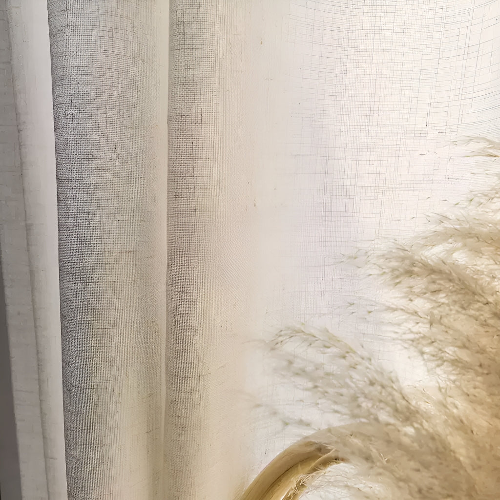 Thick lace curtains that are difficult to see through, with heat insulation, sun protection, and day and night privacy protection DL1004
