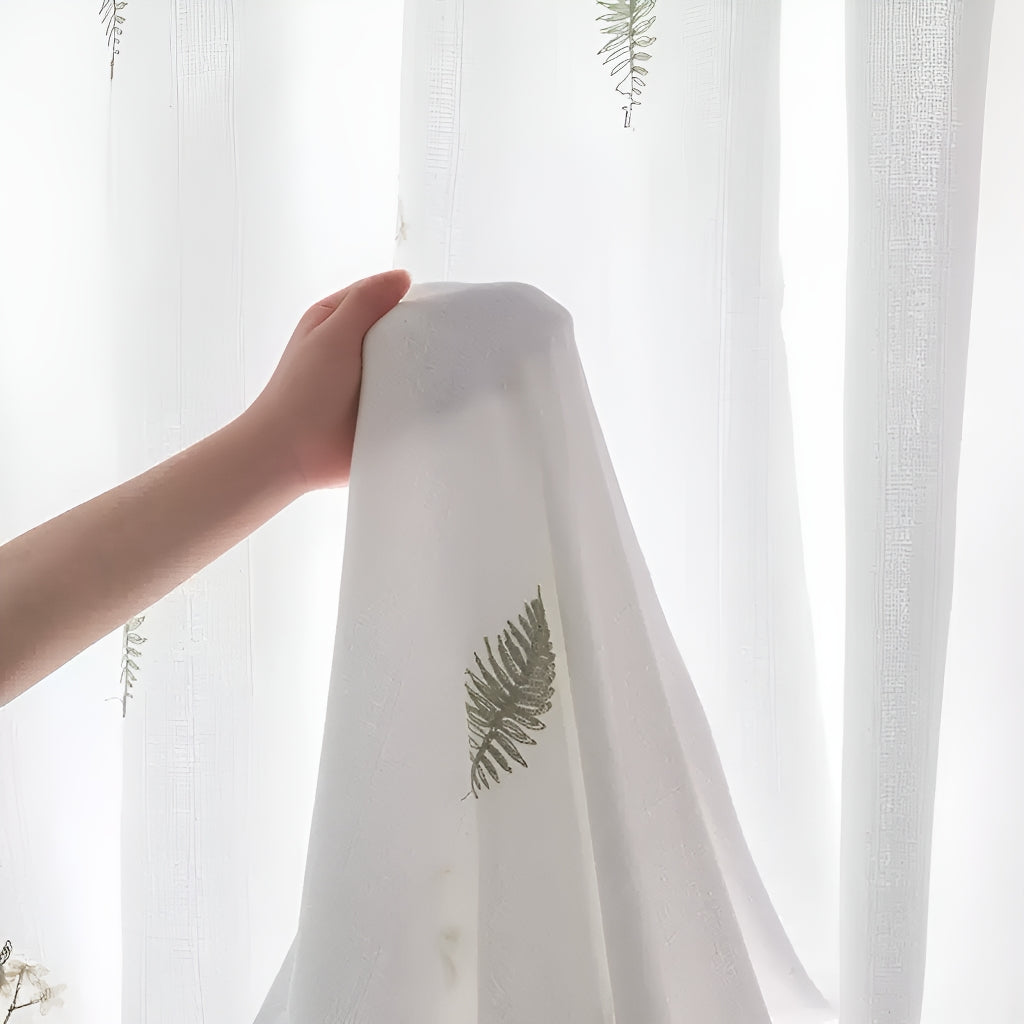 Thick, opaque lace curtains with heat insulation, sun protection, and day and night privacy protection 790257306629