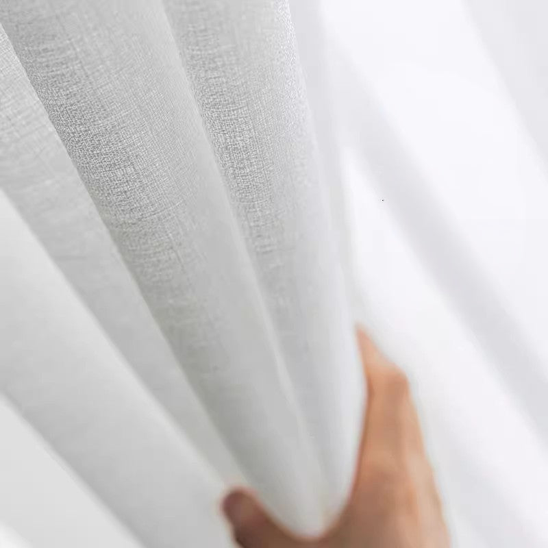 DL9530 is a flame-retardant, privacy-blocking, UV-cut, mirror lace curtain with a soft texture.