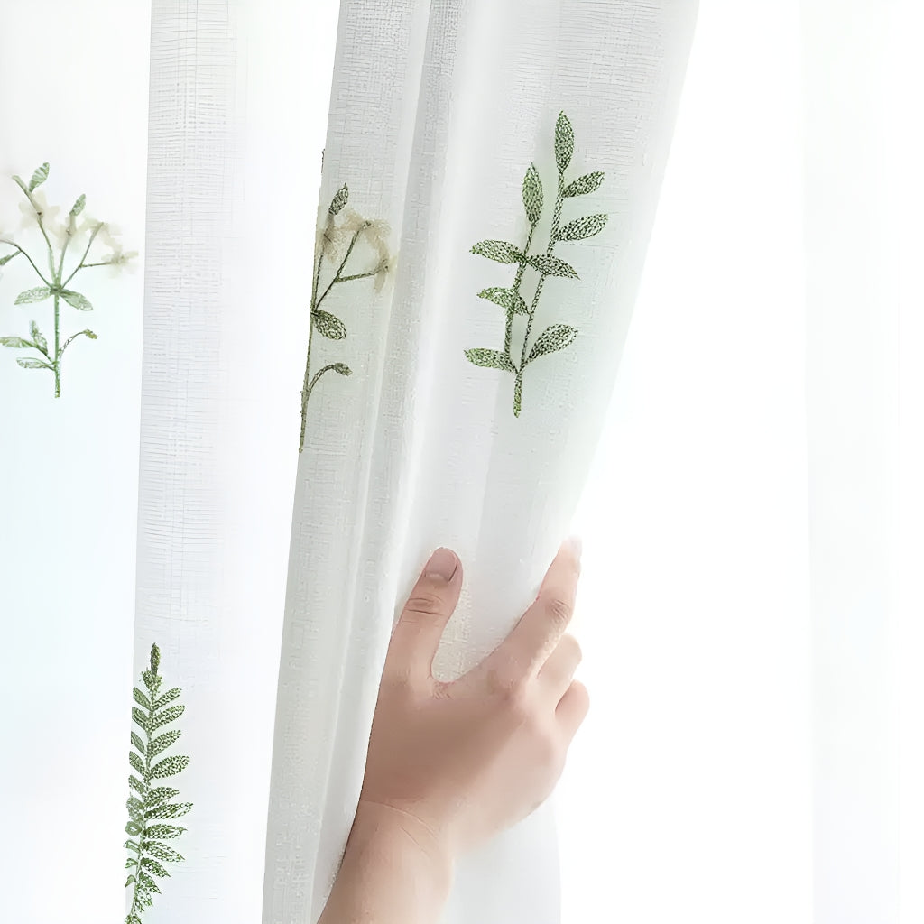 Thick, opaque lace curtains with heat insulation, sun protection, and day and night privacy protection 790257306629
