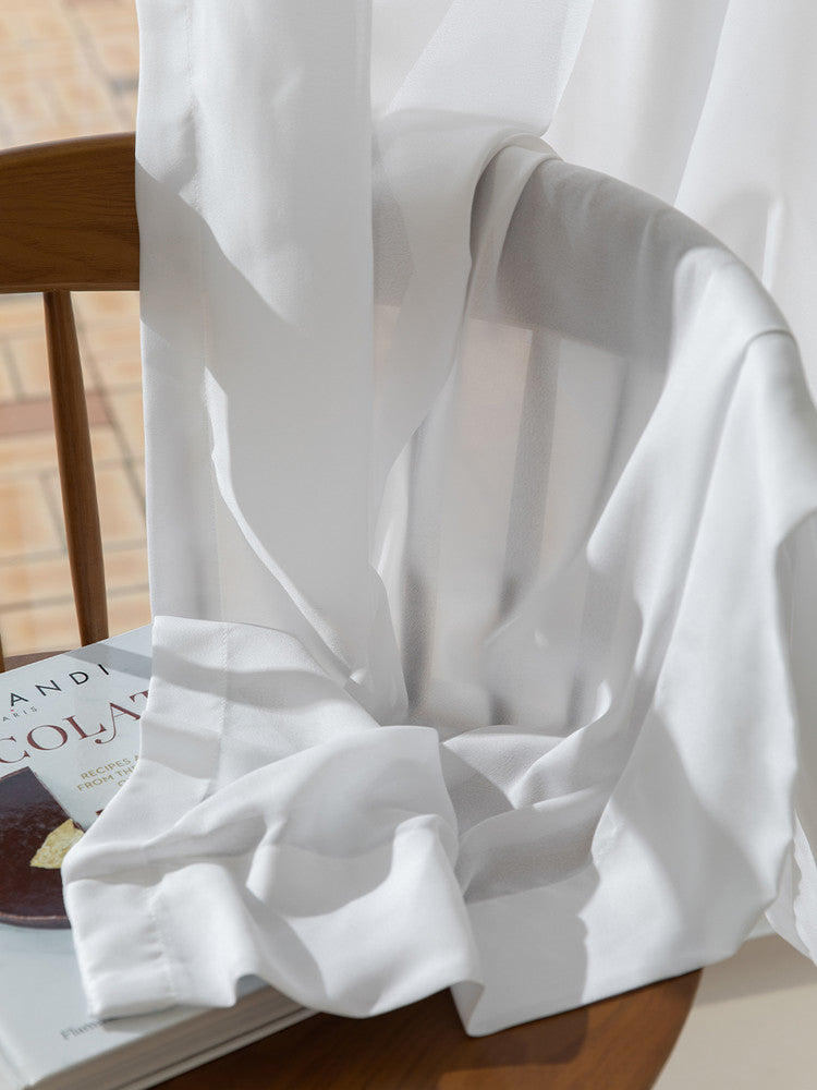 Light-filtering and UV-cut lace curtains, custom size available in 1cm increments DL100001