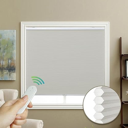 Grade 1 blackout electric honeycomb screen, custom-made roller screen, privacy protection with 11 colors, heat shielding, UV cut, and thermal insulation screen.