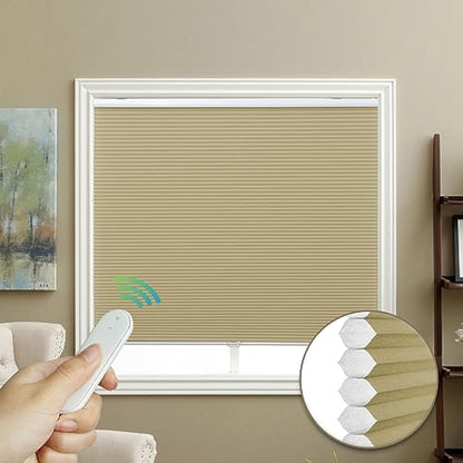 Grade 1 blackout electric honeycomb screen, custom-made roller screen, privacy protection with 11 colors, heat shielding, UV cut, and thermal insulation screen.