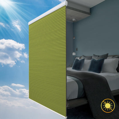 Grade 1 blackout electric honeycomb screen, custom-made roller screen, privacy protection with 11 colors, heat shielding, UV cut, and thermal insulation screen.