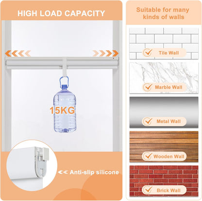 ECO CURTAIN 穴あけ不要・工具不要の100％遮光ロールスクリーン 室内窓用のノードリルロールスクリーン、コードレス自由停止式、UVカット・断熱保温ロールブラインド