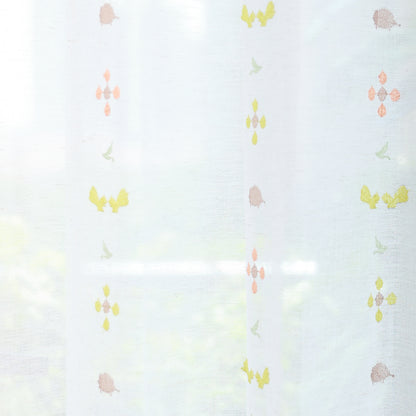 刺繍レースカーテン 品番1403NB009-BE