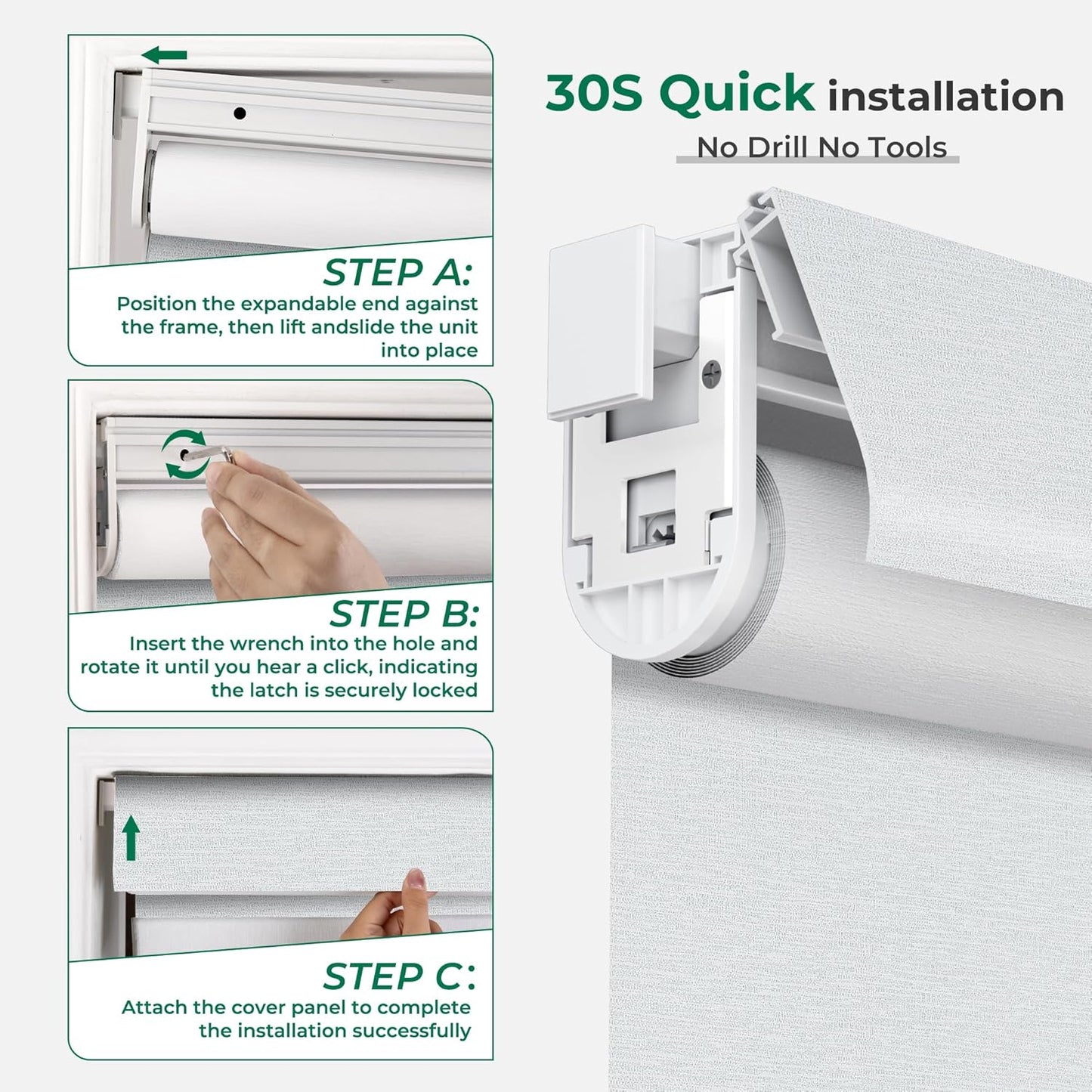 ECO CURTAIN 電動ブラインド（リモコン付属）、穴あけ不要・工具不要、100％遮光のスマートブラインド。 各種窓に対応し、自動昇降が可能。サイズオーダーにも対応。 ゲートウェイを追加することで、スマホ操作・タイマー設定・遠隔操作・音声操作にも対応できます。