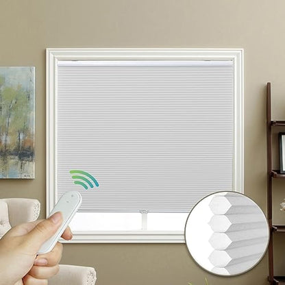 Grade 1 blackout electric honeycomb screen, custom-made roller screen, privacy protection with 11 colors, heat shielding, UV cut, and thermal insulation screen.